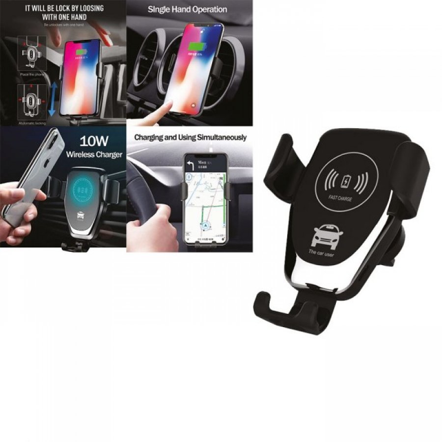 Araç İçi Wireless Mobil Şarj Cihazı Oto-04